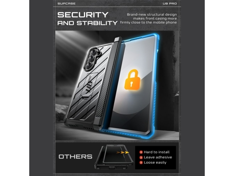 SUPCASE Unicorn Beetle Pro Case for Samsung Galaxy Z Fold 7 - Black