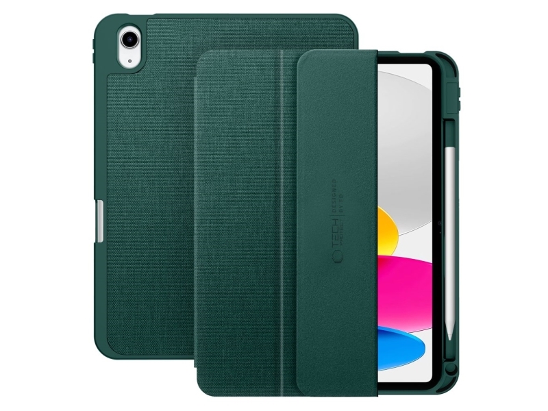 Tech-Protect Sc Pen Canvas Etui Til Ipad 10,9&Quot (10/2022/11&Quot 11/2025) - Grøn