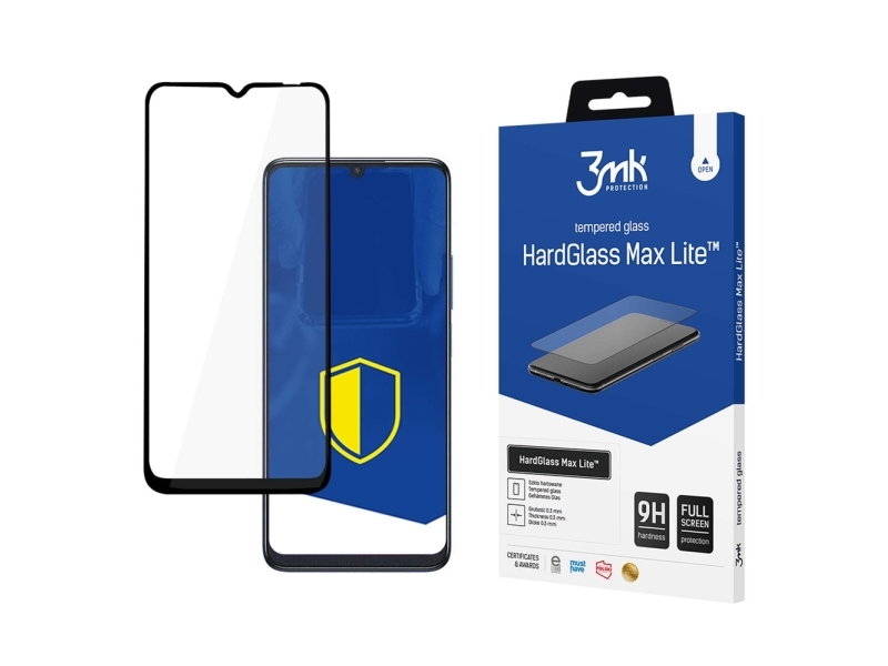 3Mk Tcl 505 - Hardglass Max Lite Black
