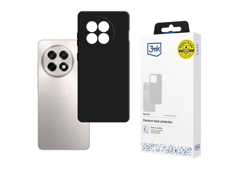 3Mk Mat Etui Til Oneplus 13R/Ace 5 Sort