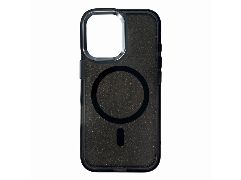 Etui Brokatowe Glitter Case Kompatybilne Z Magsafe Na Iphone 17 Pro Max - Sort