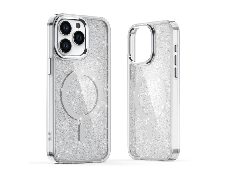 Glitter Case Kompatibel Mit Magsafe Für Iphone 17 Pro Max - Transluzent