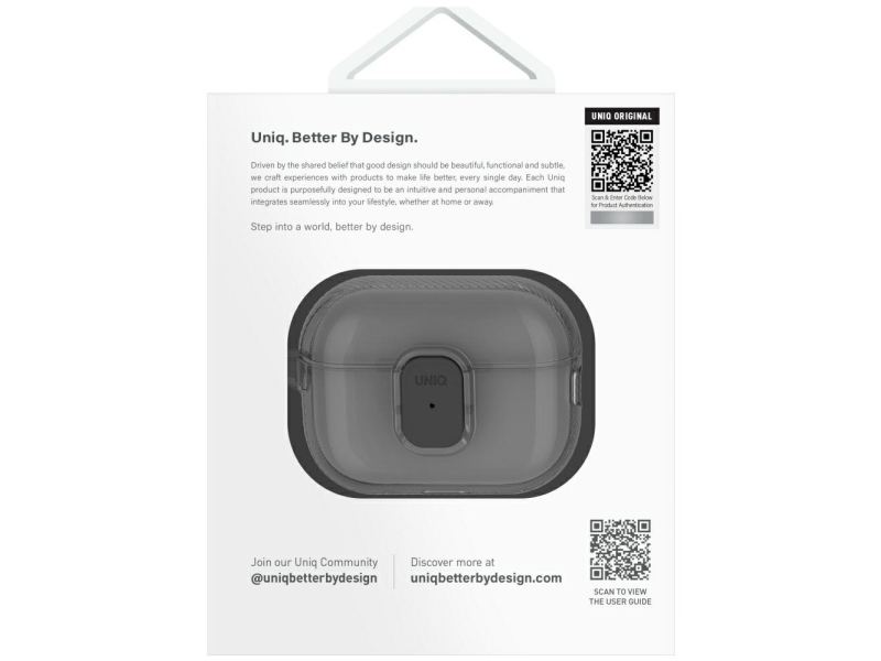 Uniq Glase Pro Etui Til Airpods Pro 2 - Sort