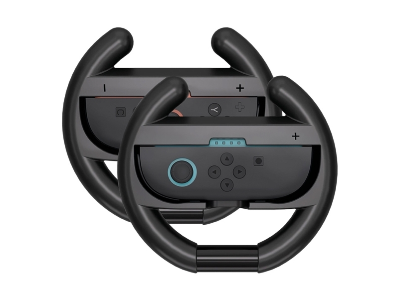 Hurtel Racer-Rat Til Joy-Con-Kontroller Nintendo Switch 2 (Pakke Med 2) - Orange Og Blå