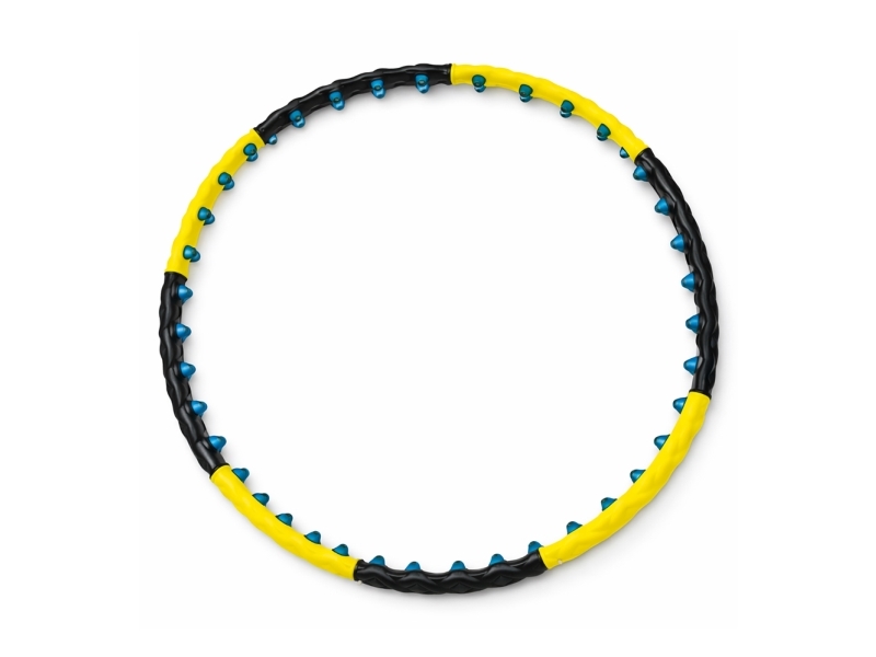 Wozinsky WHH-110 Hula Hoop Massager with Nodules - Black and Yellow