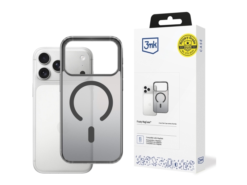 3Mk Frosty Magcase Etui Til Apple Iphone 17 Pro Max | Sort