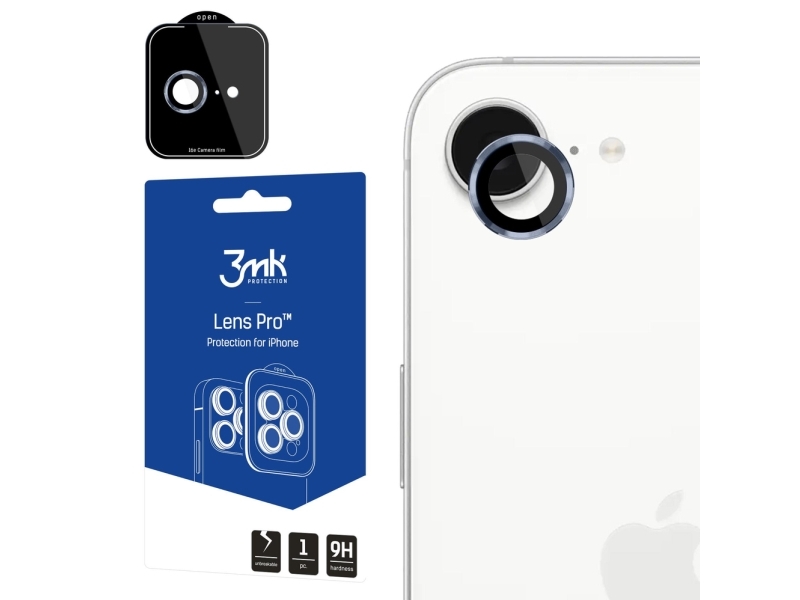 3Mk Gehärtetes Glas Für Die Kameralinse Für Apple Iphone 16E – 3Mk Lens Protection Pro Blue