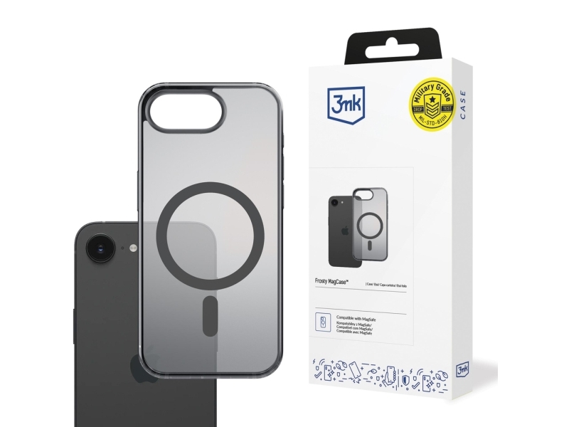 3Mk Magcase Frosty Etui Til Apple Iphone 16E Black