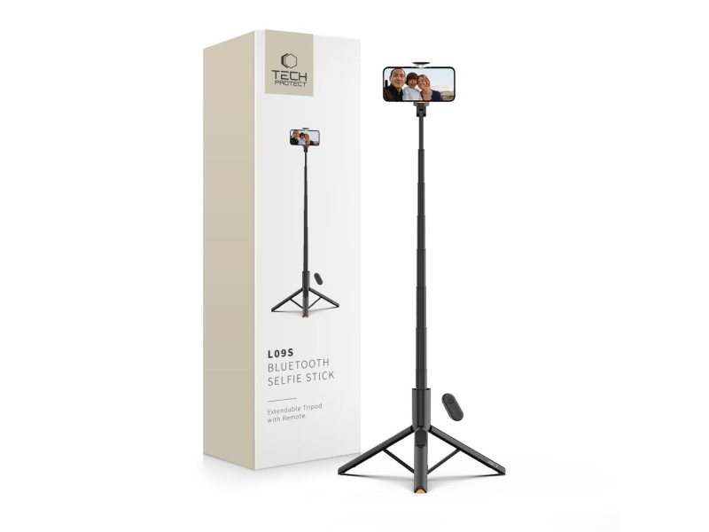 Tech-Protect Selfie Stick L09S with Tripod - Black