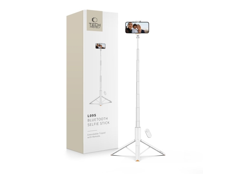 Selfie-Stick Tech-Protect L09s Mit Stativ - Weiß