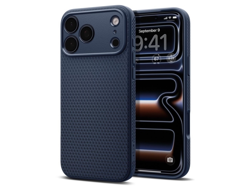 Spigen Liquid Air Cover Til Iphone 17 Pro - Blå