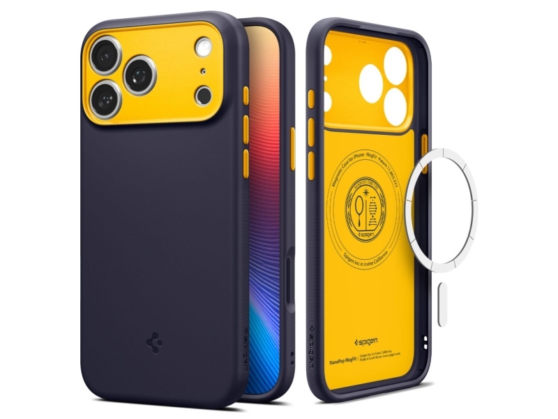 Spigen Acs10326, Cover, Apple, Iphone 17 Pro, 16 Cm (6.3"), Heidelbeere, Navy