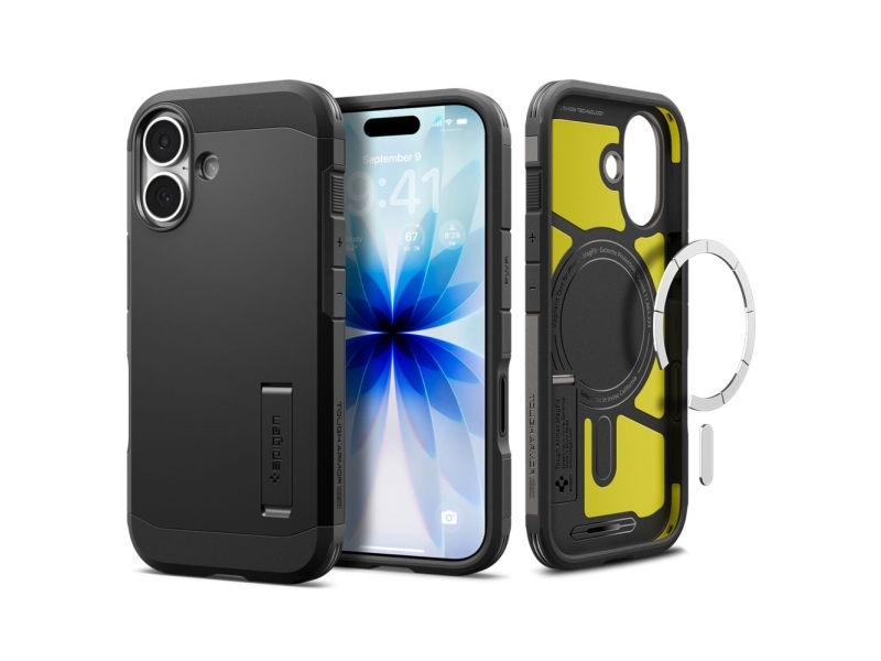 Spigen Tough Armor T MagSafe etui til iPhone 17 - sort