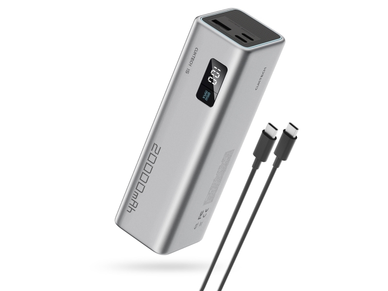 Powerbank Cuktech Cukp200xglgr 100W 20000Mah 2 X Usb-C 1 X Usb-A - Szary