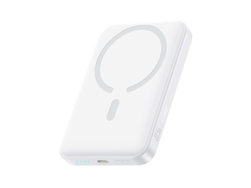 Baseus EnerFill FM11 Ultra-Mini 10000mAh 22.5W MagSafe-yhteensopiva tehopankki Baseus Simple USB-C 20V/3A 30cm kaapelilla - valkoinen