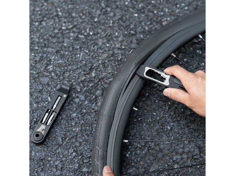 Wozinsky Wzk-L2 14-In-1 Fahrrad-Werkzeugsatz, Multitool, Inbusschlüssel, Reifenheber - Schwarz