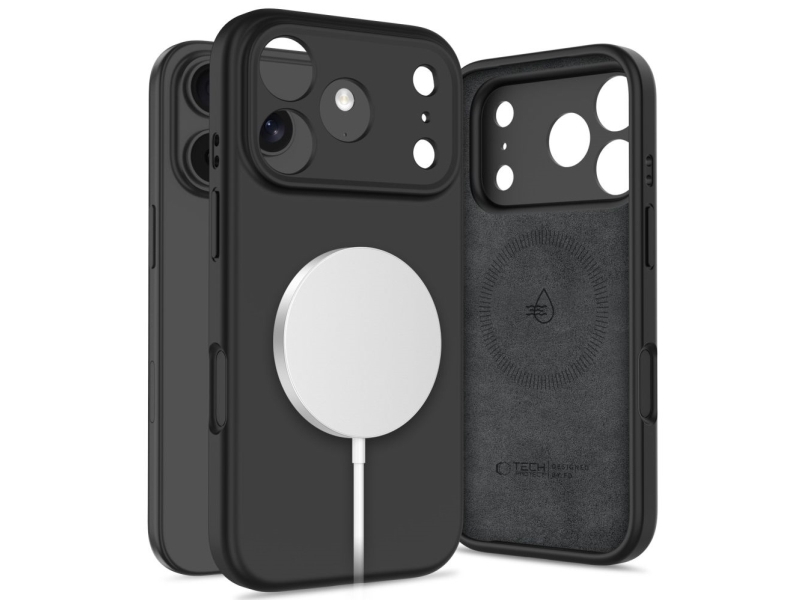 Tech-Protect Silikone Magsafe-Cover Til Iphone 17 Pro - Sort