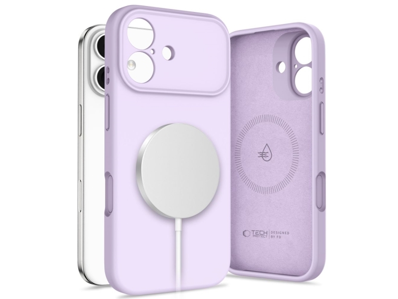 Tech-Protect Silikon Magsafe Case Für Iphone 17 - Lila