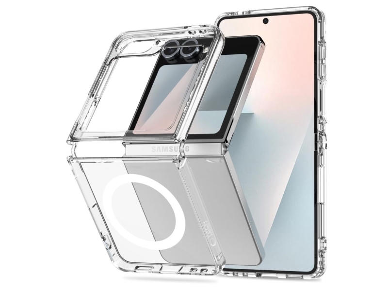 Tech-Protect Flexair Hybrid Magsafe Cover Til Samsung Galaxy Z Flip 6 / 7 Fe - Transparent
