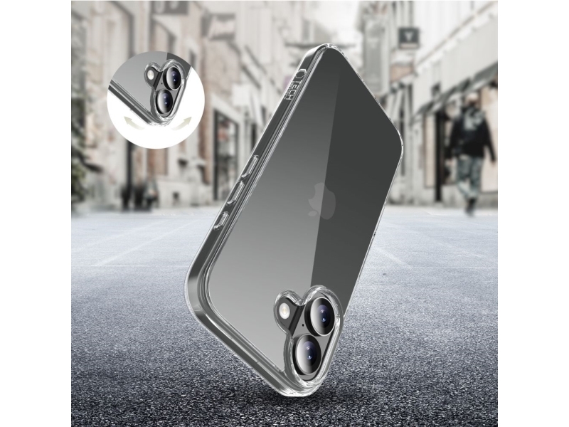 "Tech-Protect Flexair" Hibridinis Dėklas, Skirtas "Iphone 17" - Skaidrus
