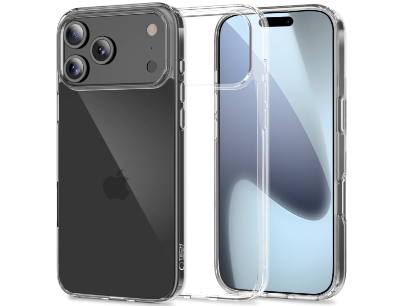 "Tech-Protect Flexair" Hibridinis Dėklas, Skirtas "Iphone 17 Pro" - Skaidrus