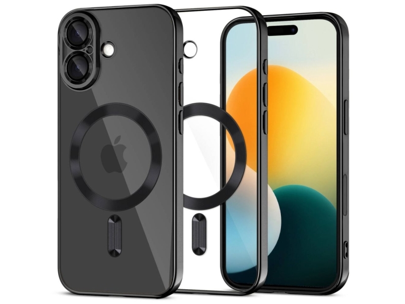 Tech-Protect Magflex Magsafe Case Für Iphone 17 - Klar/Schwarz