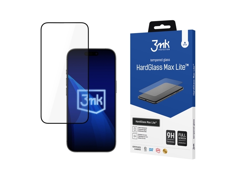 3Mk Hardglass Max Lite Til Apple Iphone 17 Pro Max Hærdet Glas