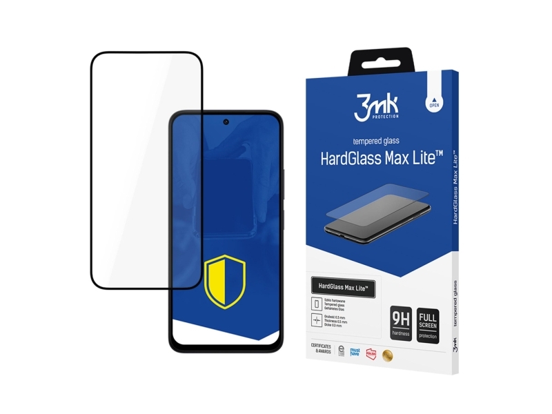 3Mk Hardglass Max Lite Black Til Redmi 15 5G