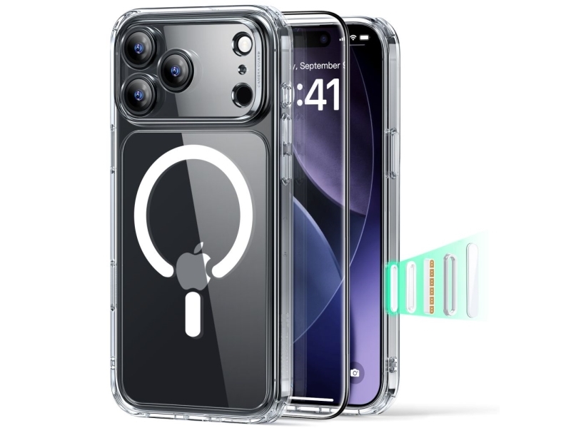Esr Classic Hybrid Magsafe + Schutzglas-Set Für Iphone 17 Pro Max - Klar