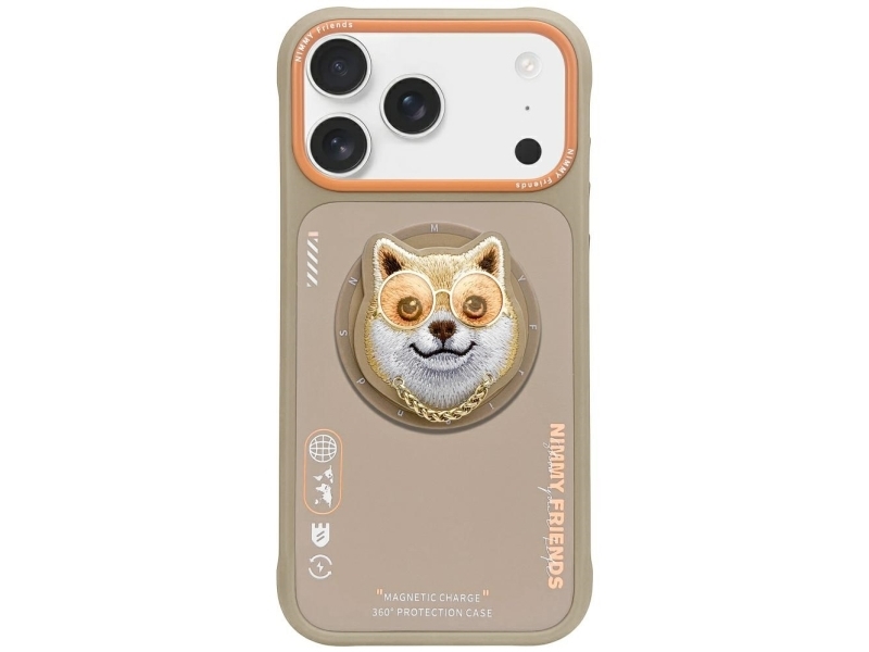 Nimmy Etui Nimmy Glasses Cool Dog Magsafe Til Iphone 17 Beige