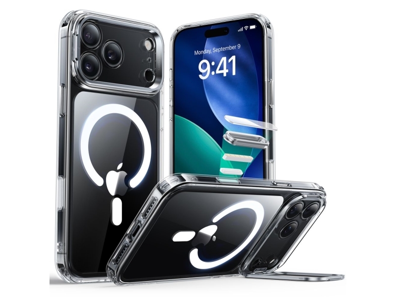 Esr Classic Hybrid Kickstand Magsafe Cover Til Iphone 17 Pro - Klar
