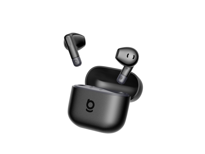 Baseus Belaidės Bluetooth 6.0 ausinės Bass BS2 Lite su įkrovimo dėklu, juodos