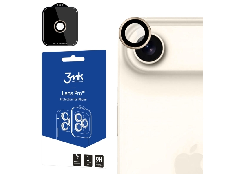 3Mk Schutz 3Mk Objektivschutz Pro Grūdintas Stiklas Iphone 17 Air - Auksinis