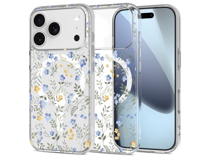 Tech-Protect Flexair Magsafe Case Für Iphone 17 Pro Max - Gänseblümchen Mit Blättern
