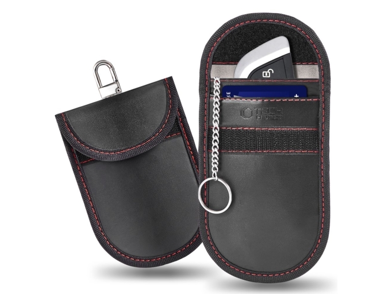 Tech-Protect Klr100 Rfid Cover - Sort Og Rød