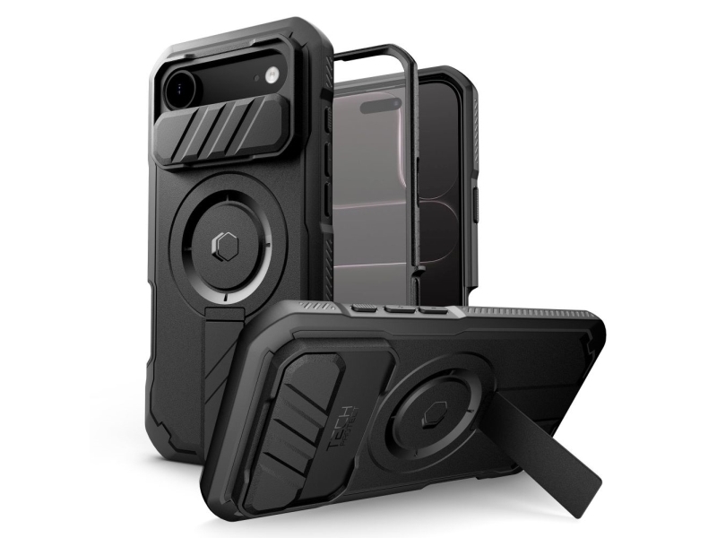 Tech-Protect Kevlar Magsafe Case Für Iphone 17 Air - Schwarz