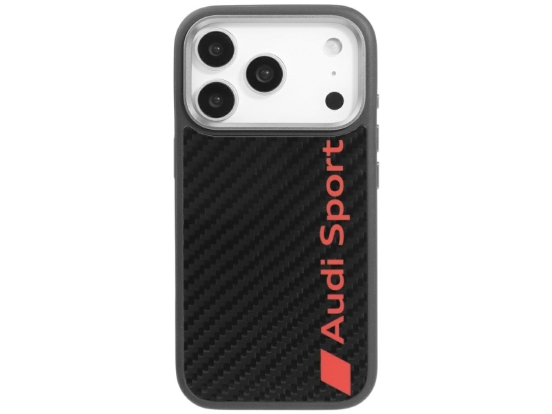 Audi R8 Kulfiber Magsafe-Cover Til Iphone 17 Pro - Sort