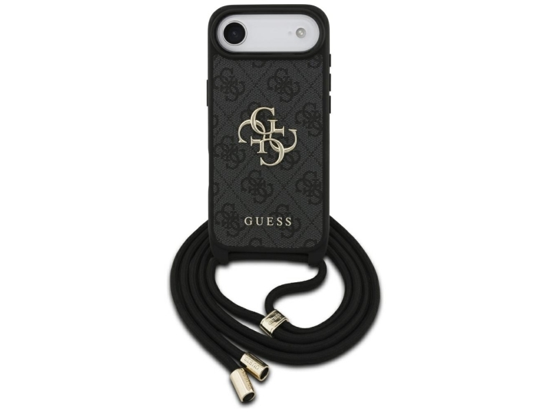 Guess 4G Big Logo Cord Crossbody Case Für Iphone Air - Schwarz