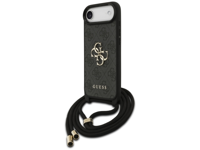 Guess 4G Big Logo Cord Crossbody Cover Til Iphone Air - Sort