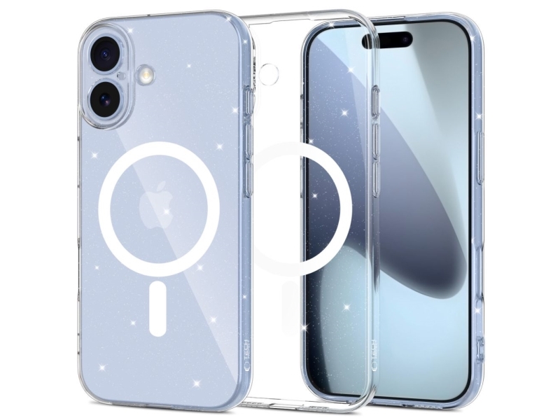 Tech-Protect Flexair Magsafe-Case Für Iphone 17 - Klarer Glitzer