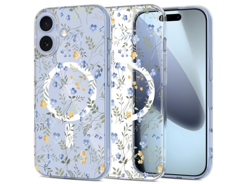 Tech-Protect Flexair Magsafe-Hülle Für Iphone 17 - Gänseblümchen Mit Blättern