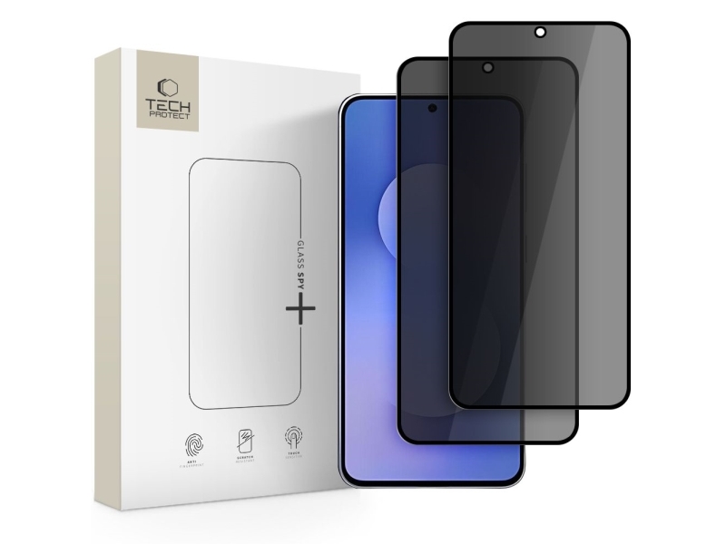 Privatsphäre Glas Tech-Protect Glas Spy+ 2-Pack Galaxy S25 Fe Privatsphäre