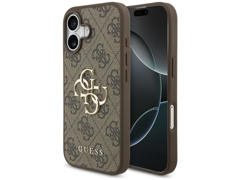 Guess 4G Big Logo Cover Til Iphone 17 - Brun