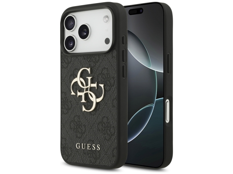 Guess 4G Stort Logo-Cover Til Iphone 17 Pro - Sort
