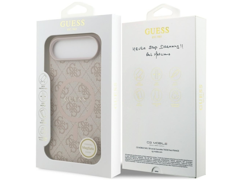 Guess 4G Ring Classic Logo Magsafe Case Für Iphone 17 Air - Pink