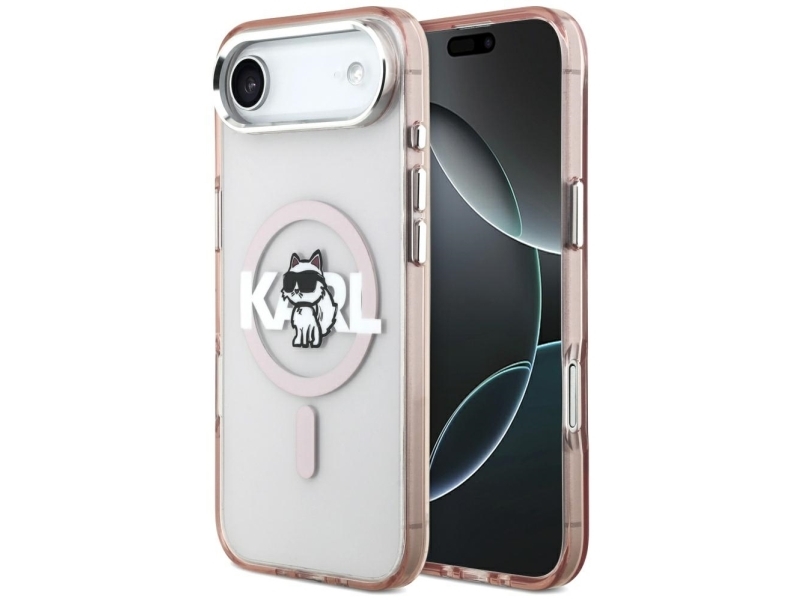 Karl Lagerfeld Iml Choupette Sketch Logo Magsafe Abdeckung Til Iphone 17 Air - Rosa