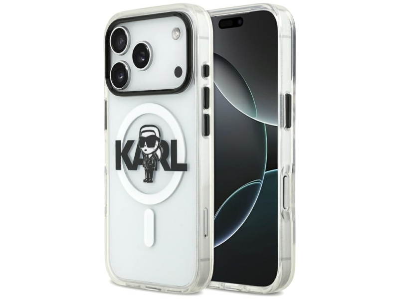 Karl Lagerfeld Iml Karl Sketch Logo Magsafe Cover Til Iphone 17 Pro - Transparent