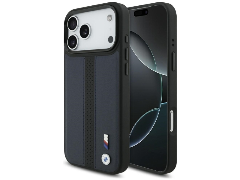Bmw M Perforated-Stripe-Logo Magsafe Case Für Iphone 17 Pro Max - Navyblau