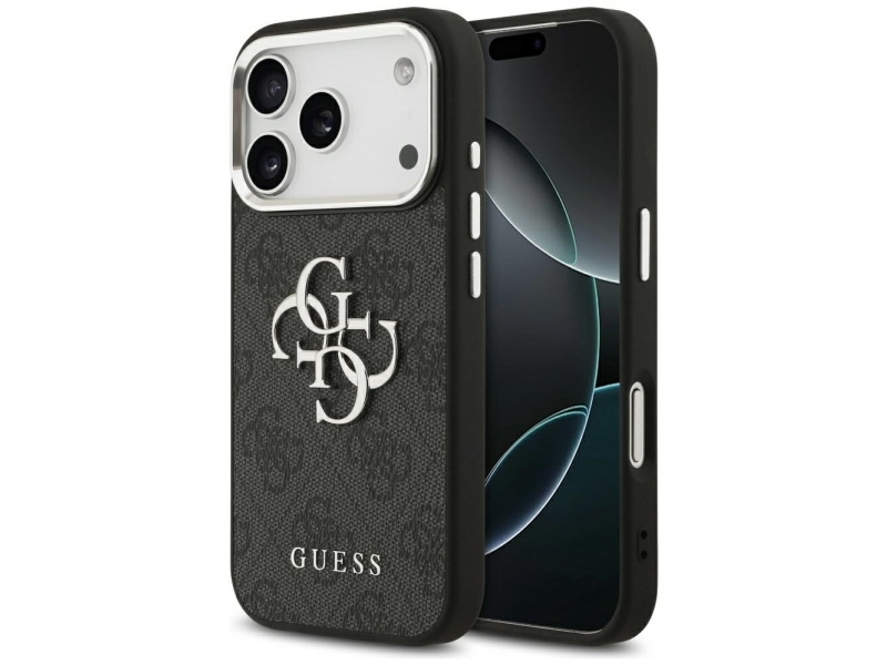 Guess Case Für Iphone 17 Pro Guhcp17lp4g4smck (4G Pu Leder) Schwarz