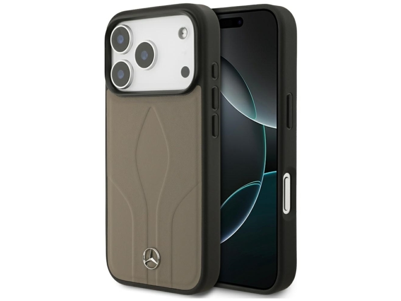 Mercedes Leather The Move Magsafe Case Für Iphone 17 Pro - Beige